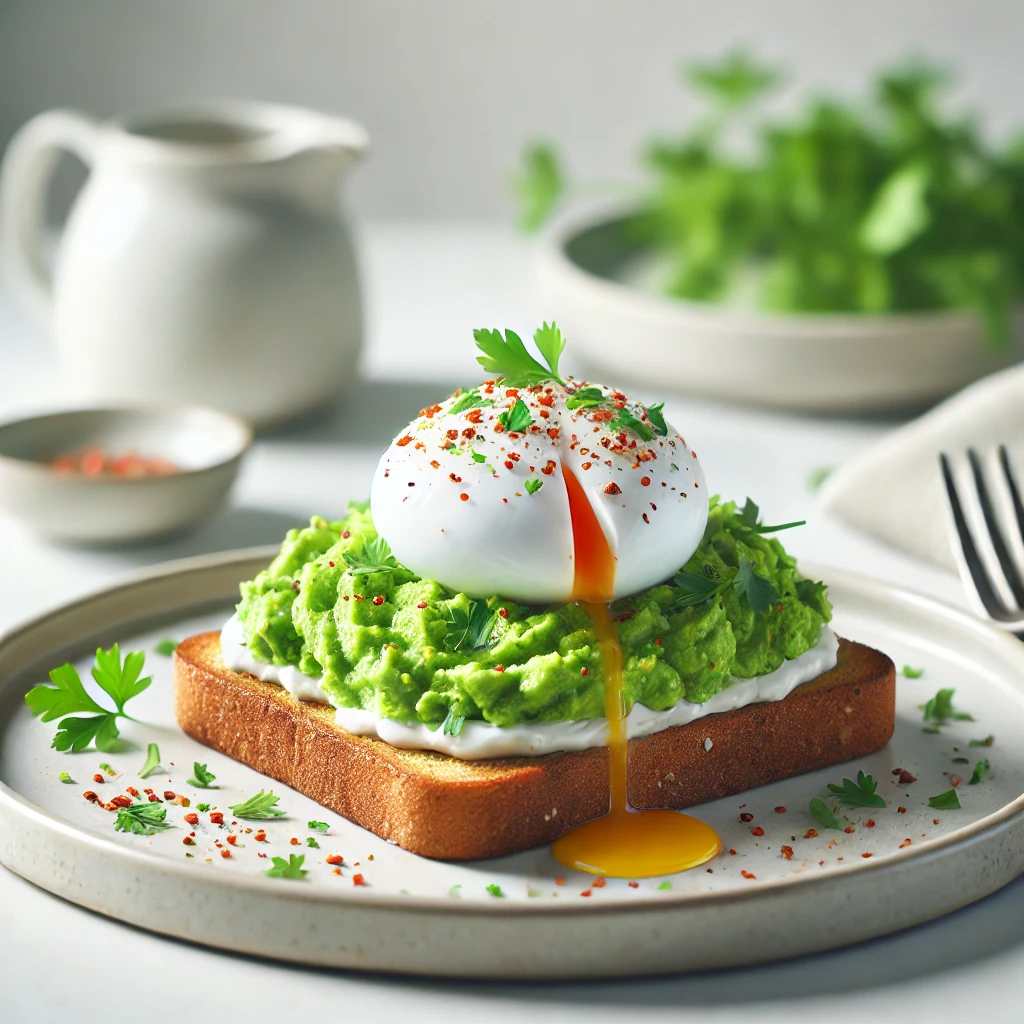 Image of The Best Avocado and Low-Carb Toast with Poached Egg 