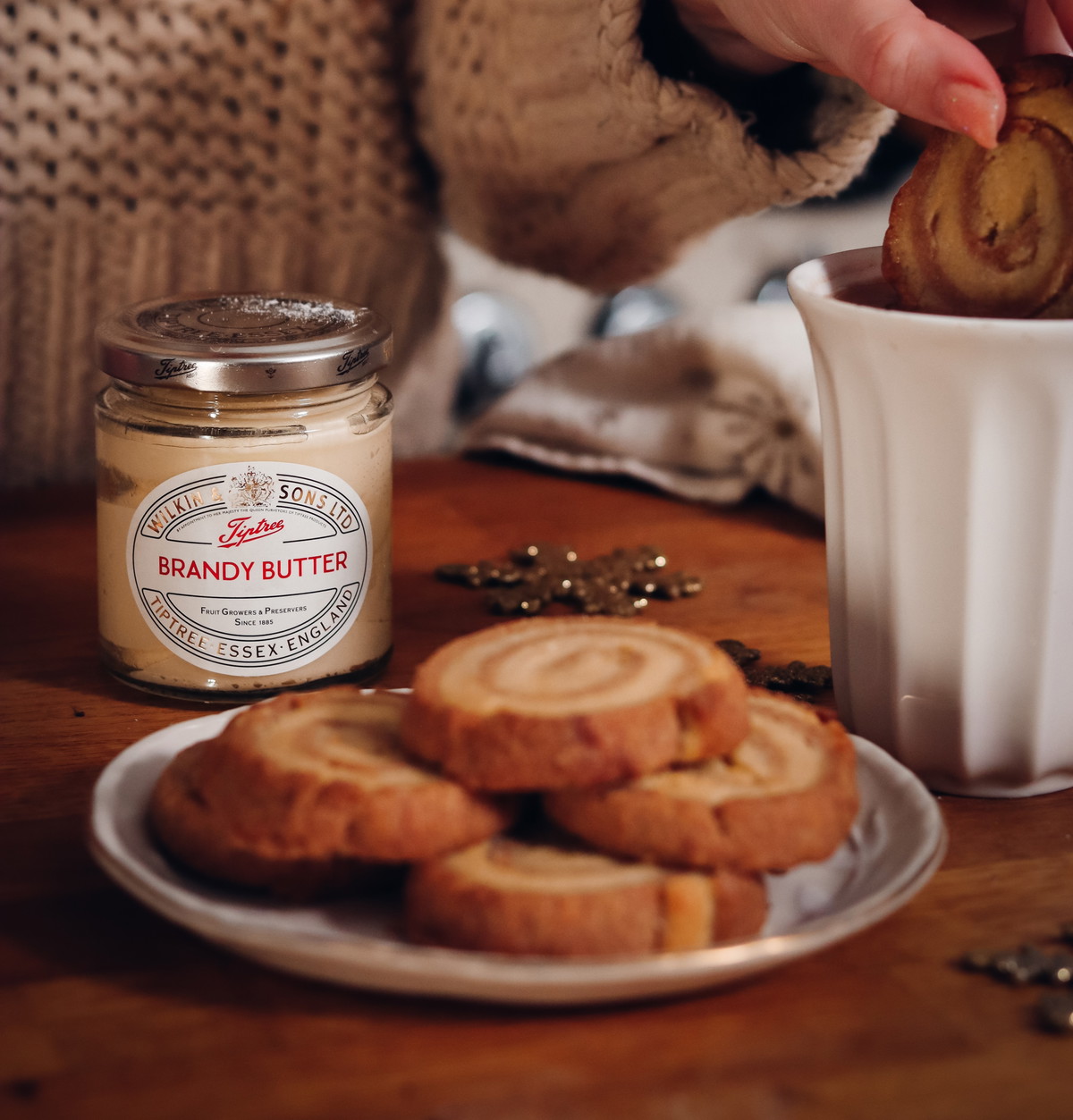 Brandy Butter & Coffee Pinwheel Cookies by The Boho Baker
