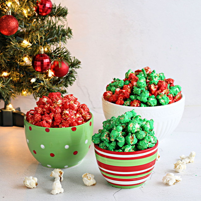 Image of Christmas Colored Popcorn