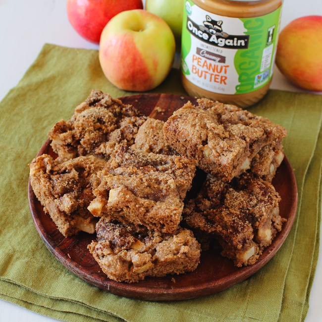 Image of Cinnamon Swirl Peanut Butter Apple Cake