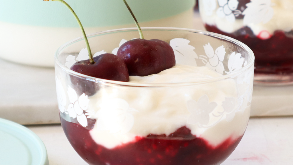 Image of Mixed berry compote with homemade yogurt