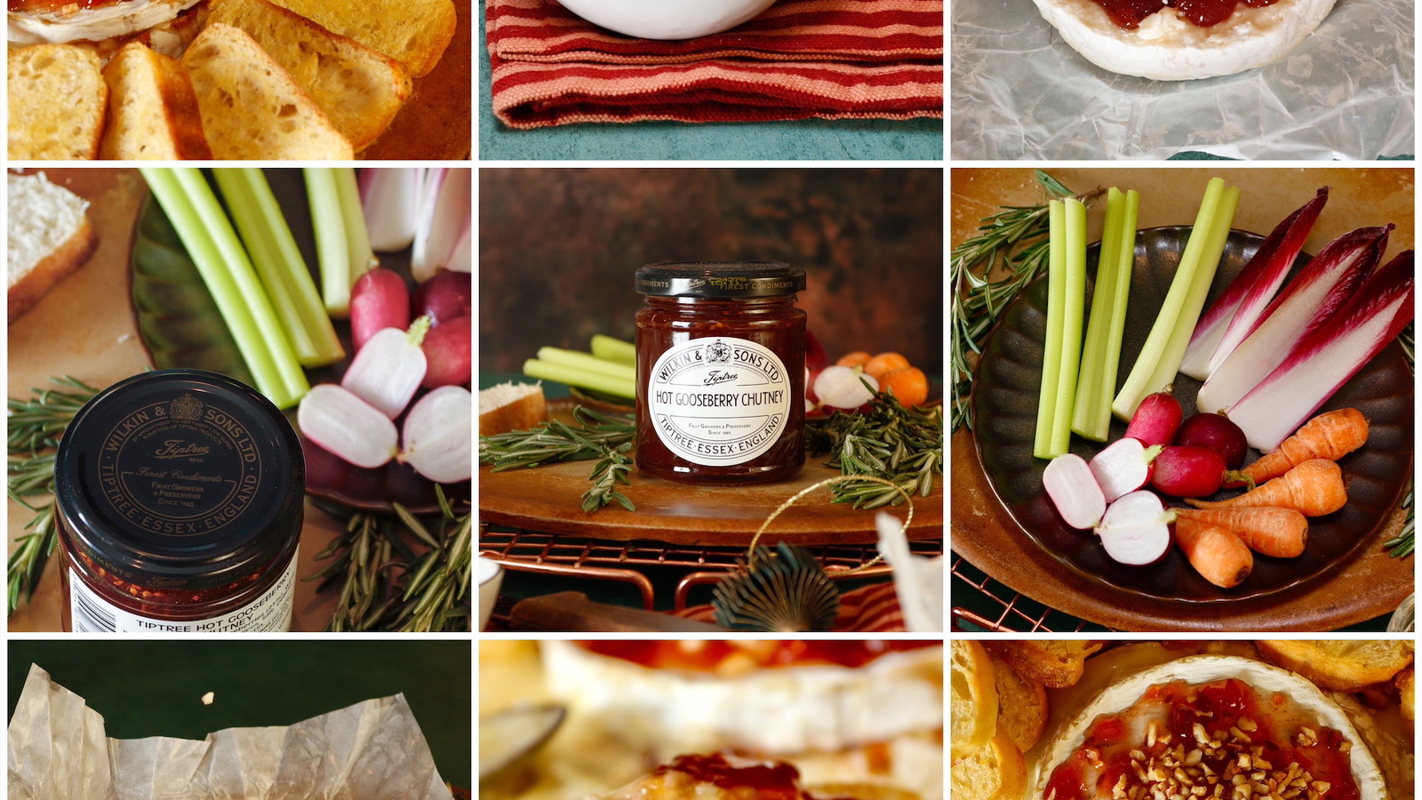 Image of Baked Camembert with Tiptree Hot Gooseberry Chutney 