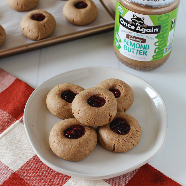 Image of Thumbprint Almond Cookies