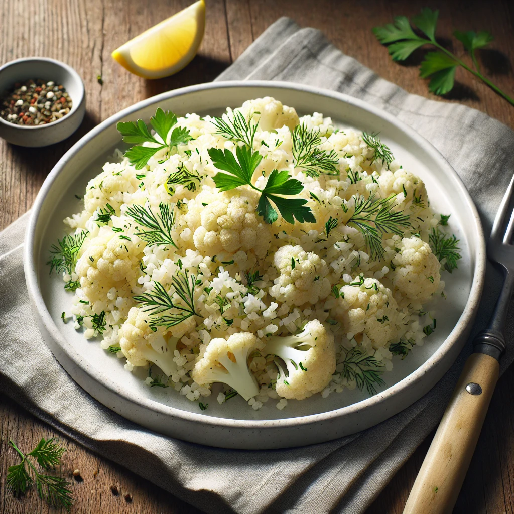 Image of Herbed Cauliflower Rice (Diabetic Friendly)