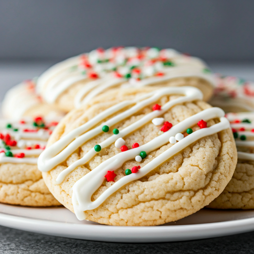 Soft & Chewy Buttermilk Cookies with Festive Glaze
