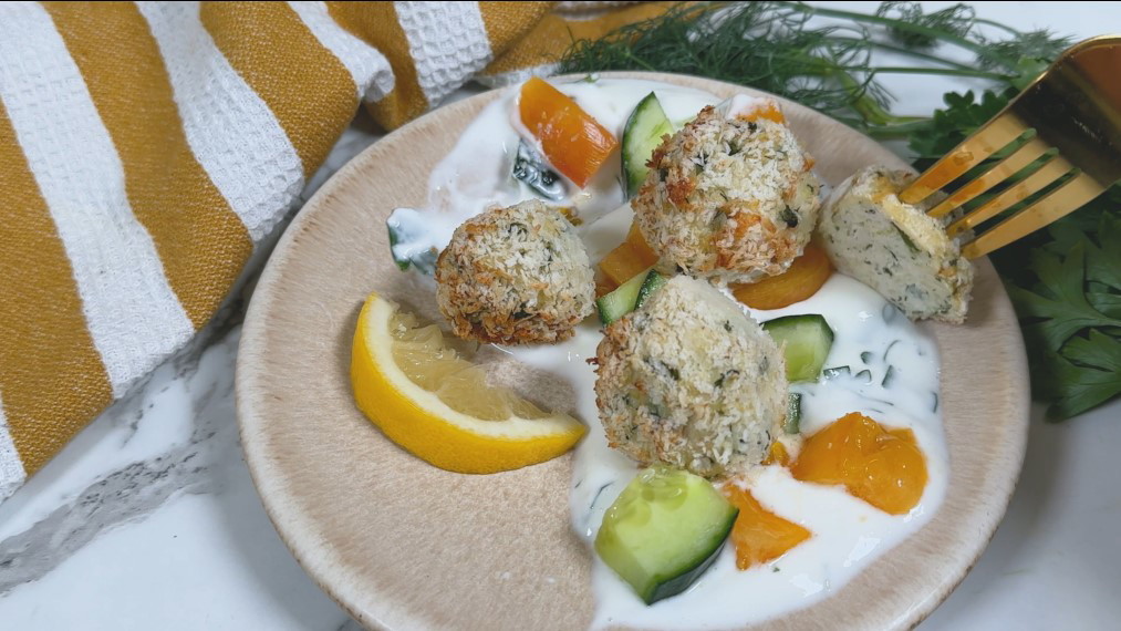 Image of Boulettes healthy de poulet à l'italienne