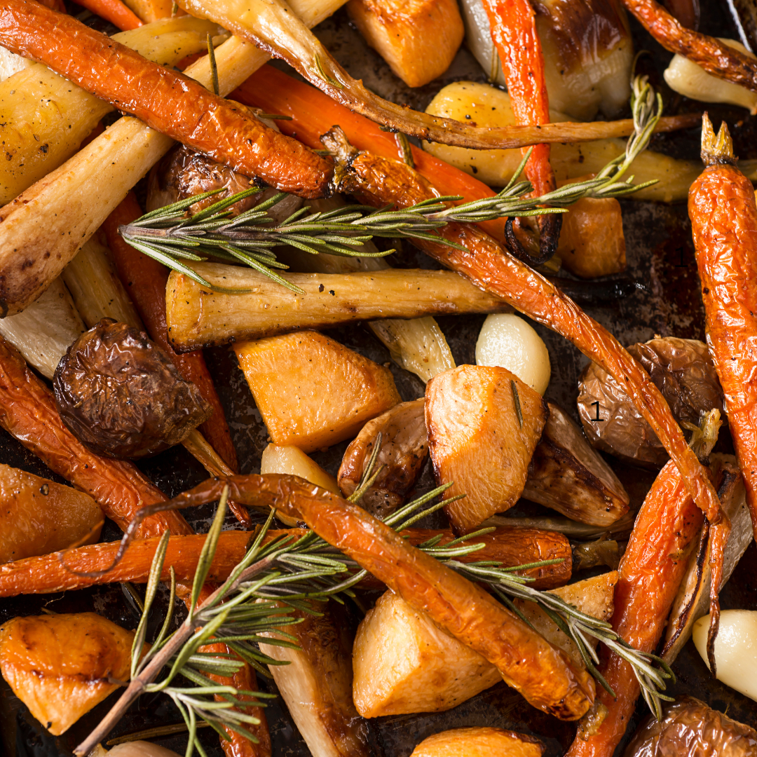 Duck Fat Roasted Root Vegetables