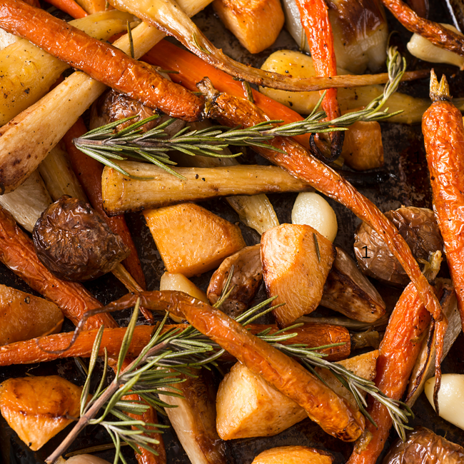 Image of Duck Fat Roasted Root Vegetables