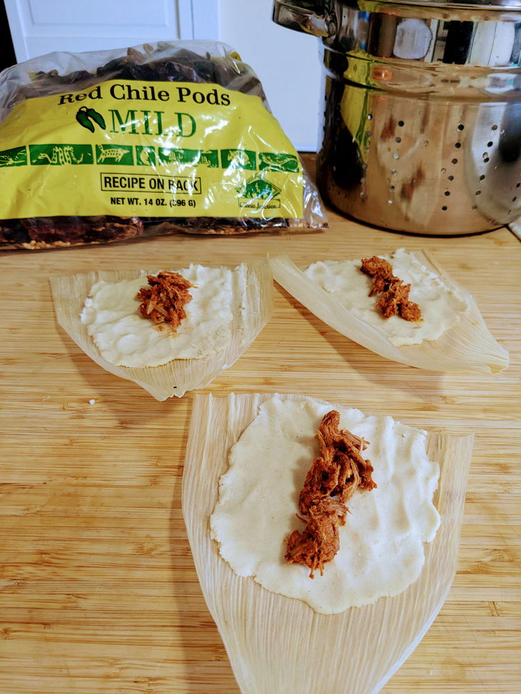 Image of Assemble the Tamales. Drain and pat dry the soaked corn...