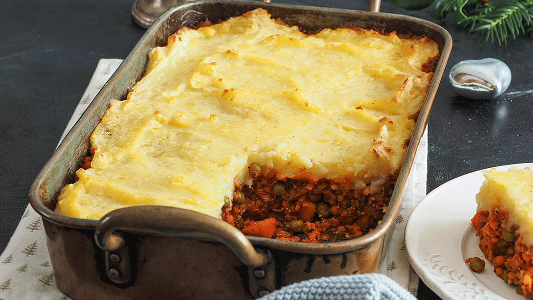 Image of Vegetarischer Shepherds Pie mit Cheddarsoße