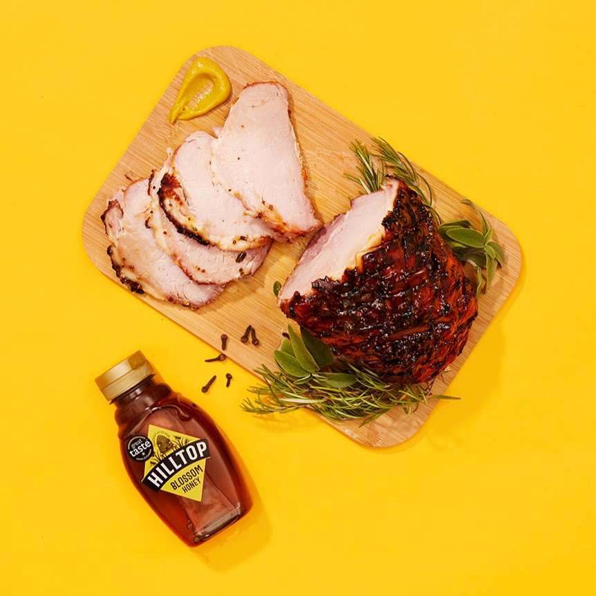 Golden Honey-Glazed Ham