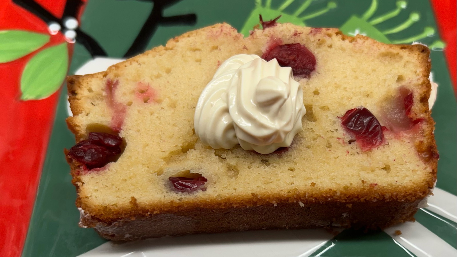 Image of Cream Cheese Cranberry Bread with Maple Icing