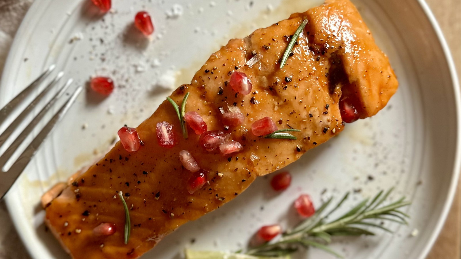 Image of Christmas Baked Salmon with Brown Sugar Soy Glaze