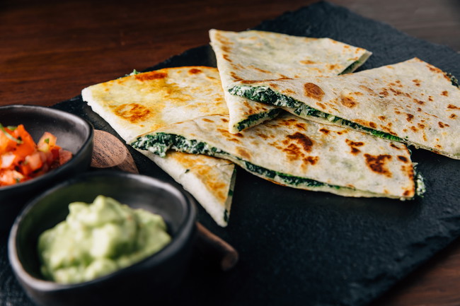 Spinach Cheese Quesadilla