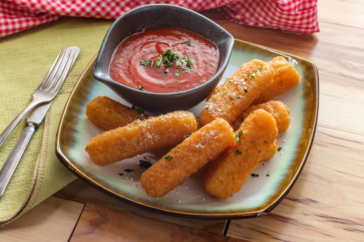 Coconut Crusted Mozarella Sticks