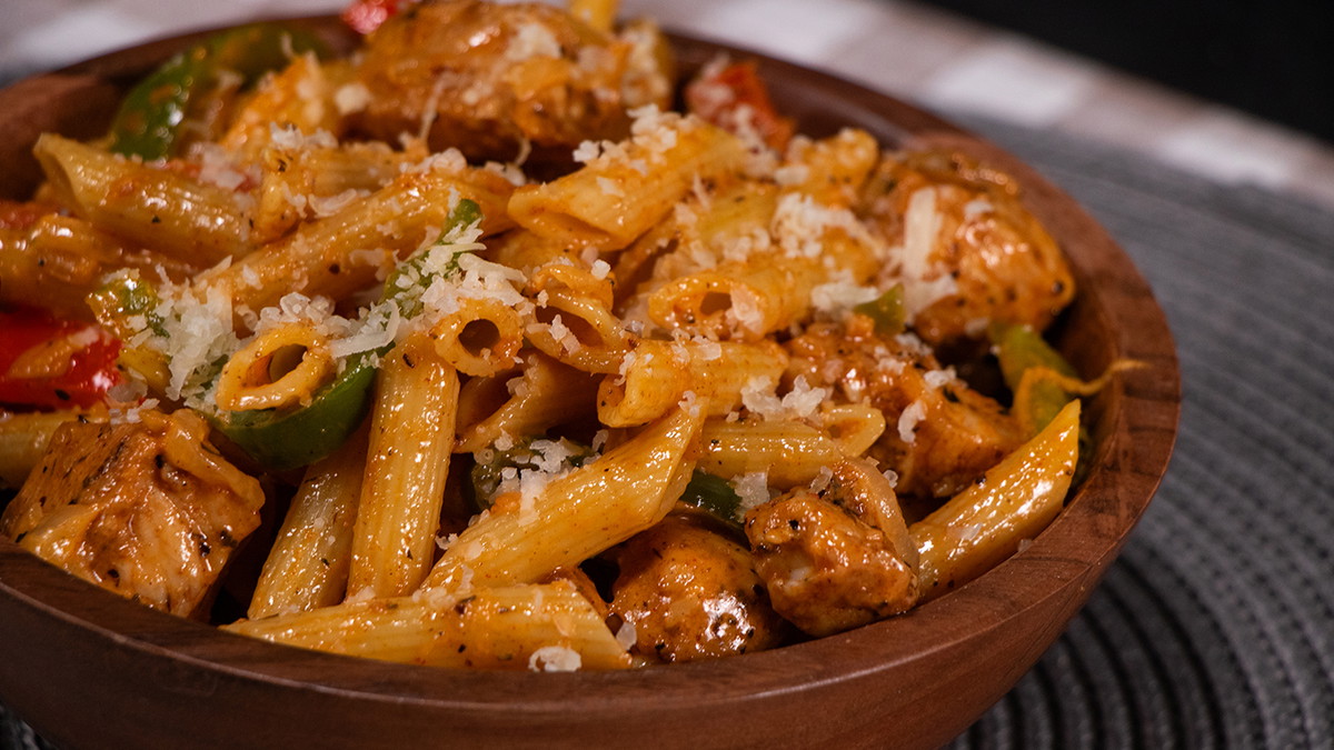 Creamy and Zesty Cajun Chicken Pasta