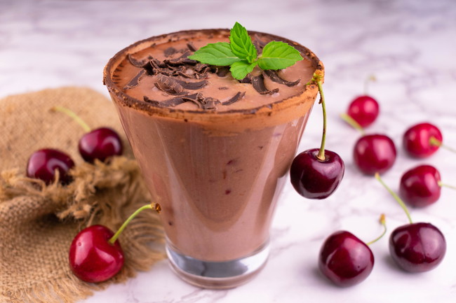 Chocolate Cherry Jubilee Milkshake