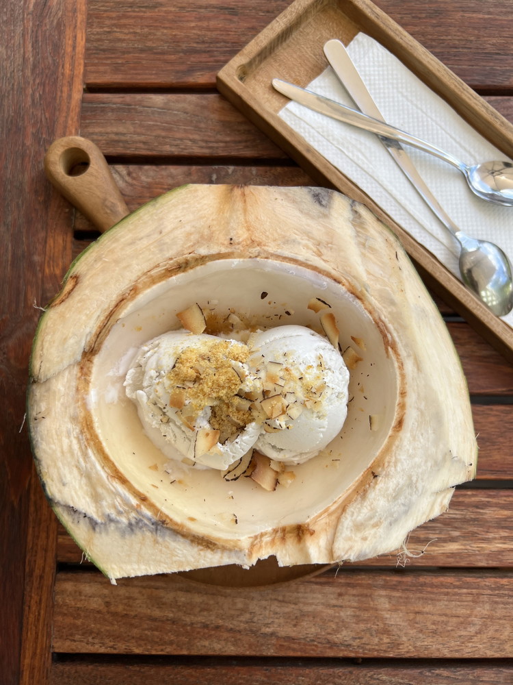 Almond Joy with Shredded Coconut Gelato