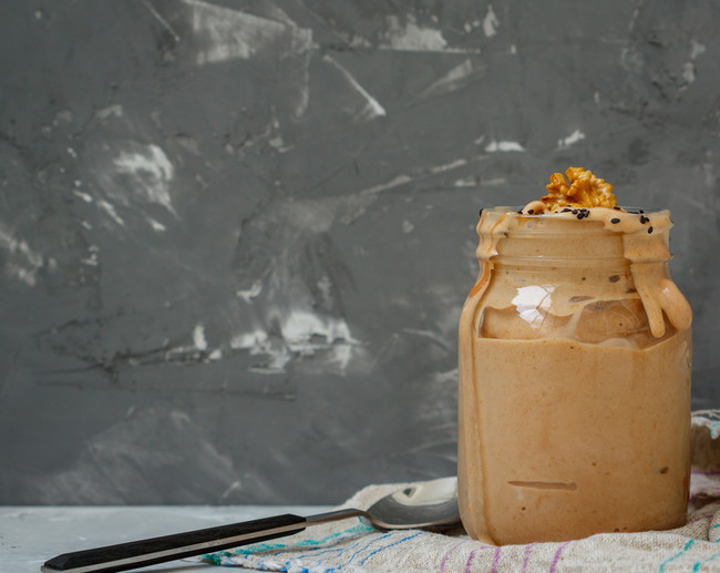 Peanut Butter and Banana Blast with Chia Seeds Gelato