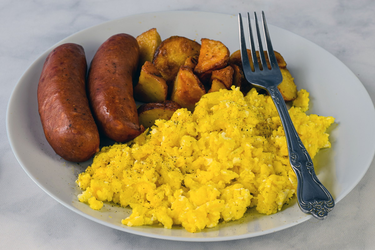 Kielbasa Egg Scramble