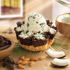 Chocolate-covered Coconut And Almond Ice Cream