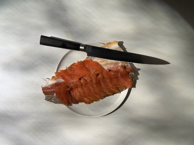Image of Insect-Cured Steelhead Sashimi