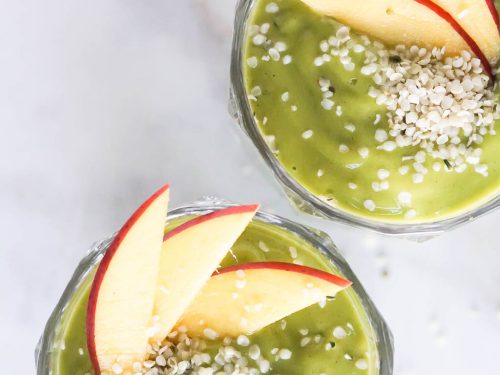 Avocado And Kale Smoothie Bowl