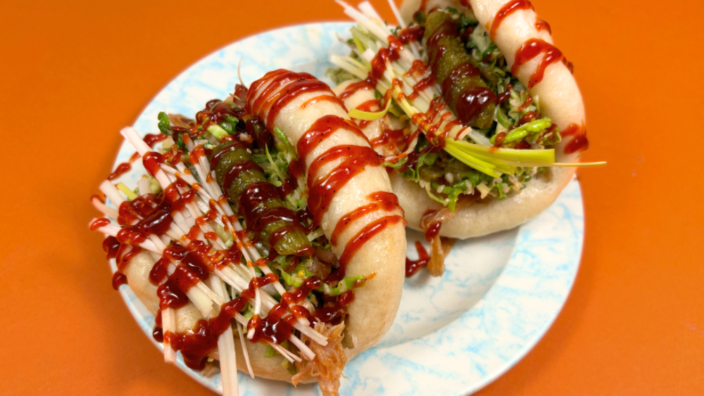 Image of Chilli Jam Glazed Ham Hock Bao Buns