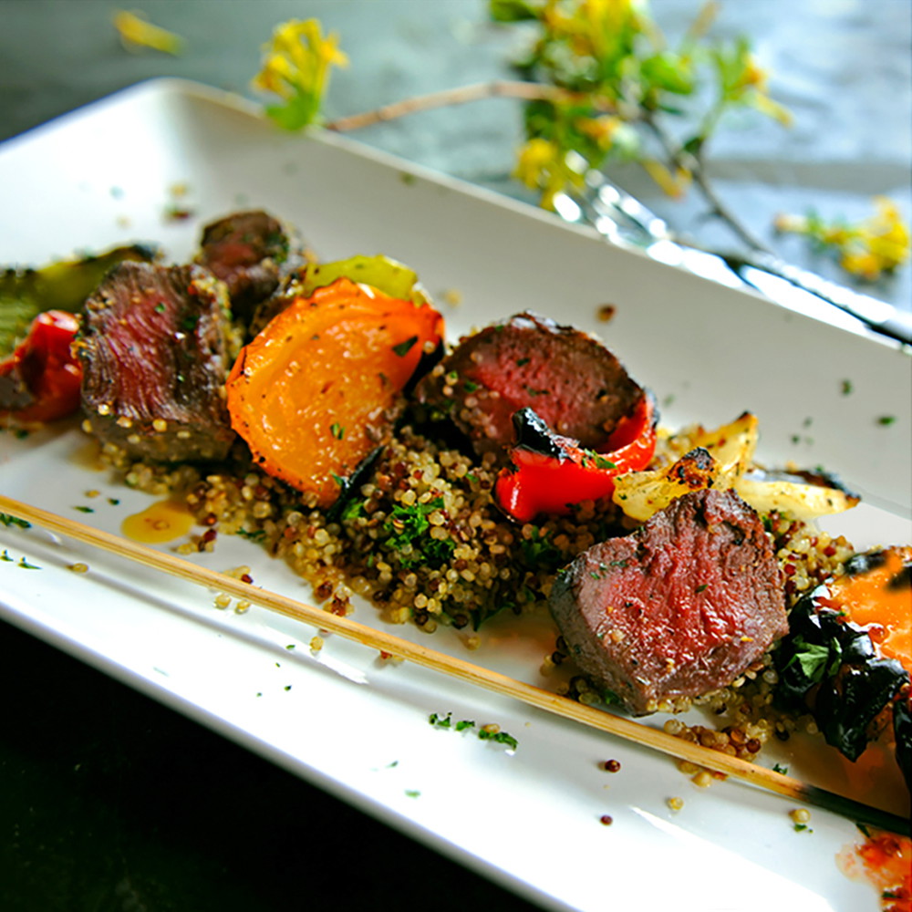 Bison Kabobs