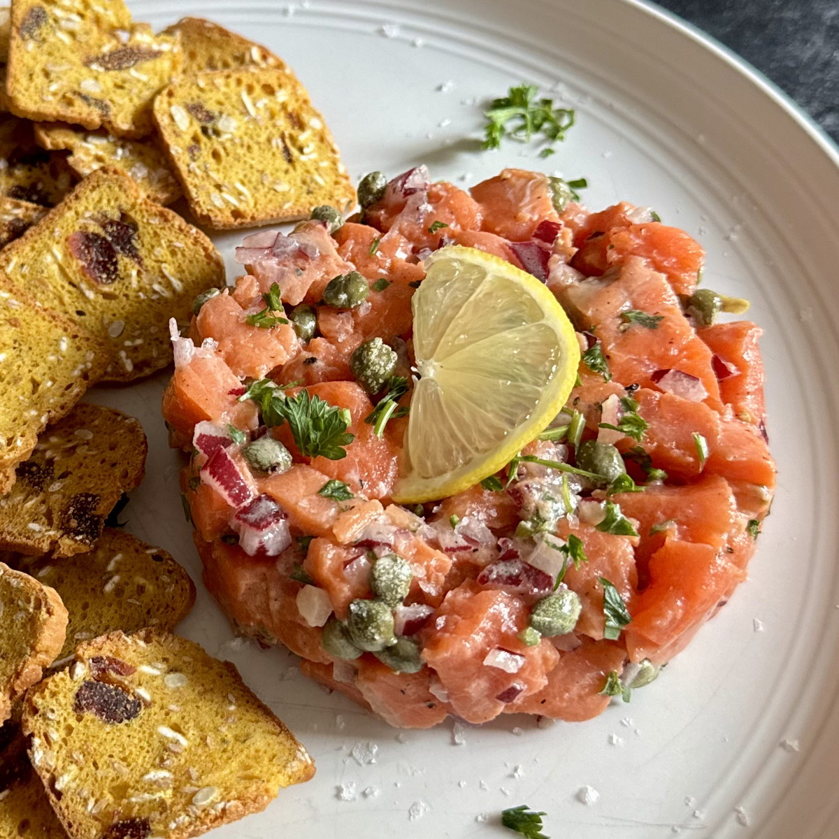 Simple Salmon Tartar