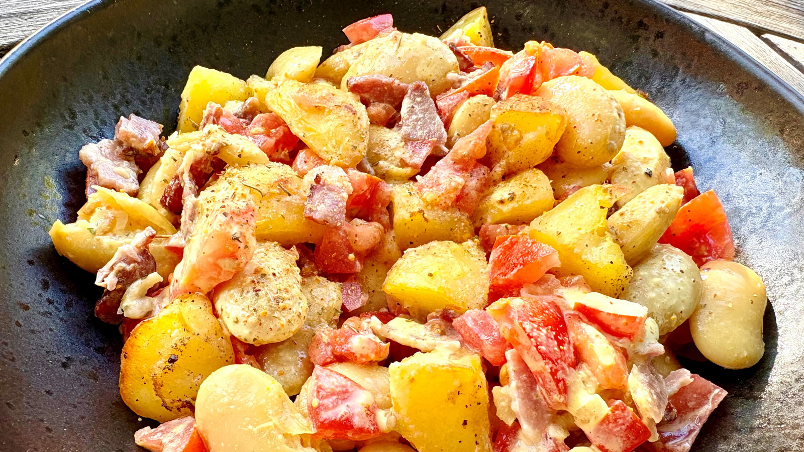 Image of White Bean Salad with Bacon