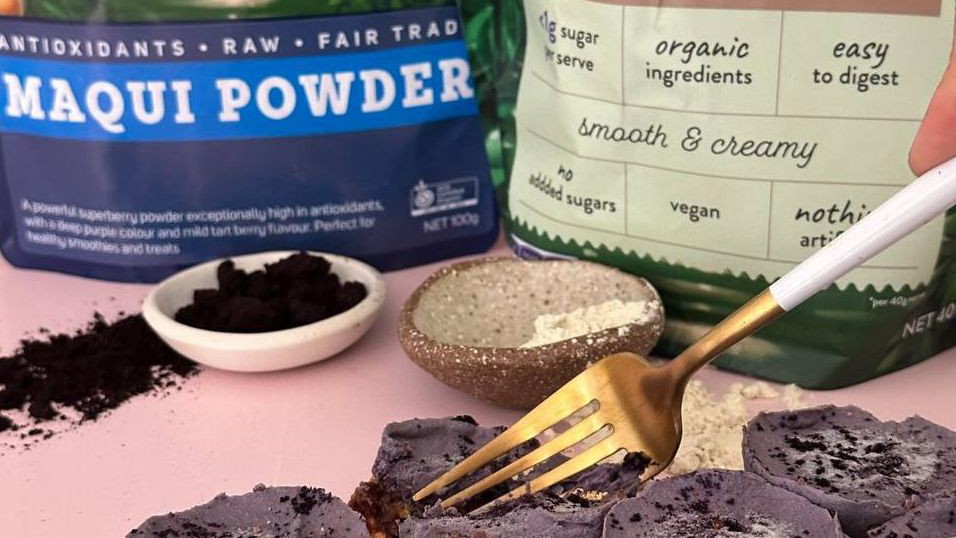 Image of High Protein Raw Maqui Vegan Cheesecakes