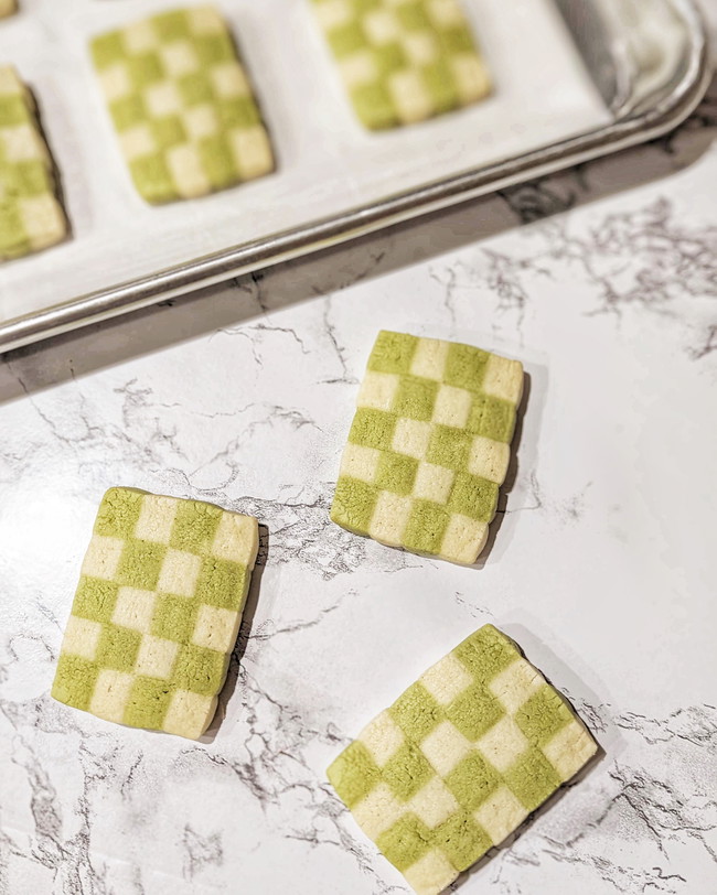 Image of Gluten Free Matcha Checkerboard Cookies