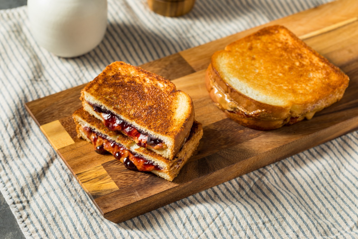 Fried PB&J Sandwich