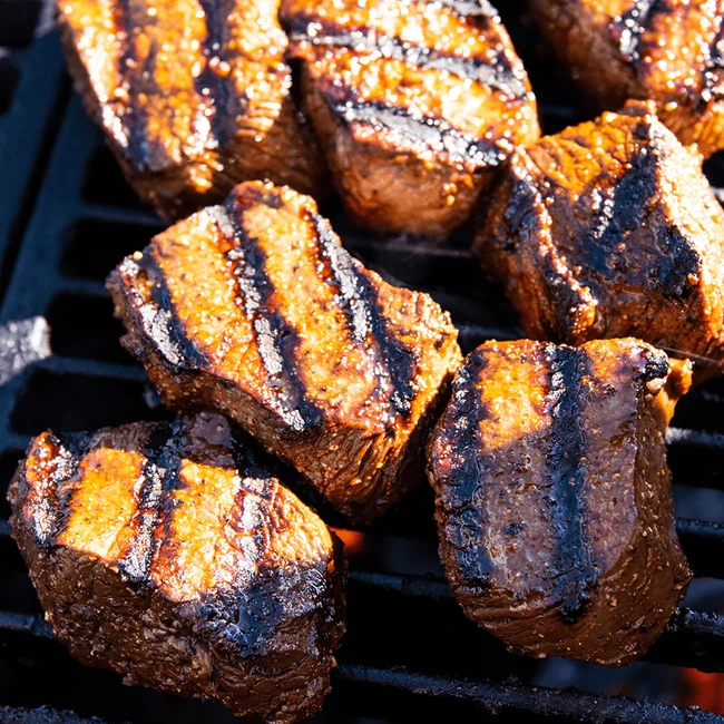 Grilled venison tenderloin medallions