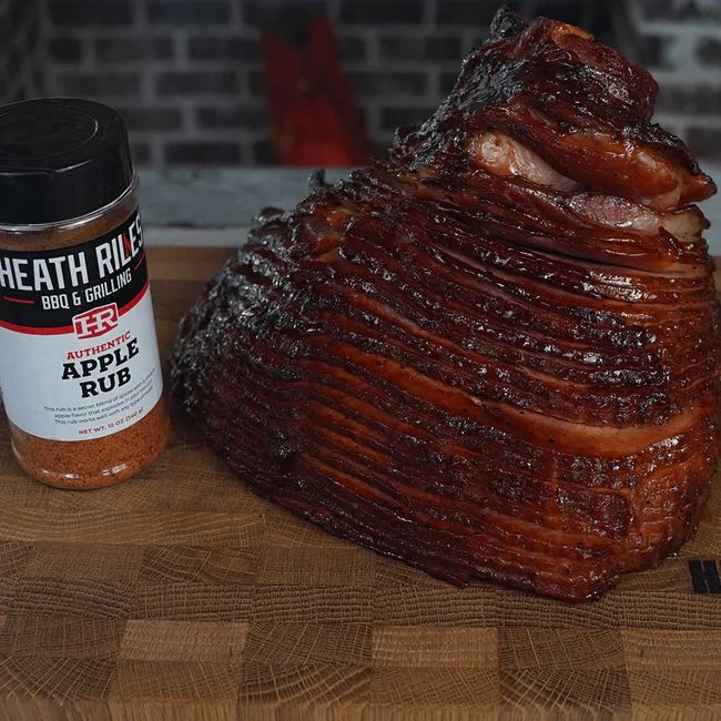 Double smoked apple glazed spiral cut ham