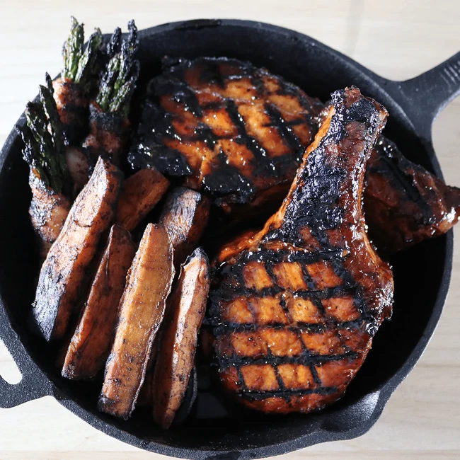 Double-Cut Bone-In Pork Chops