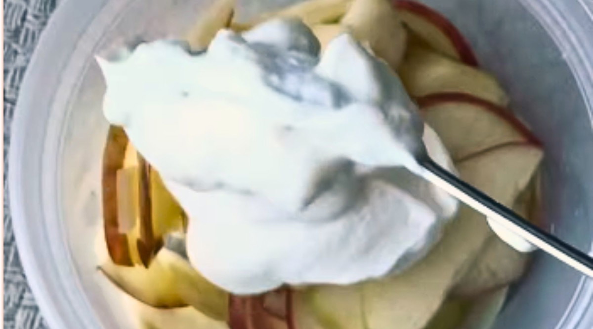 apples and yogurt