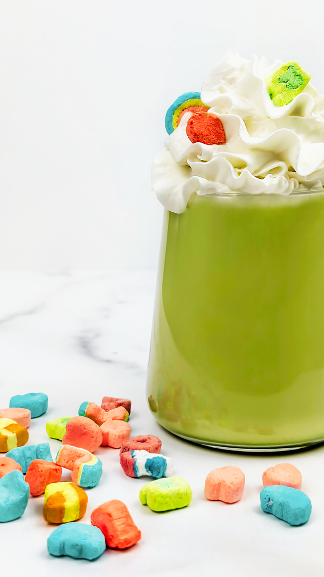 Image of Lucky Charms Matcha Latte: A Whimsical Treat to Make You Feel Magical 🌈🍵