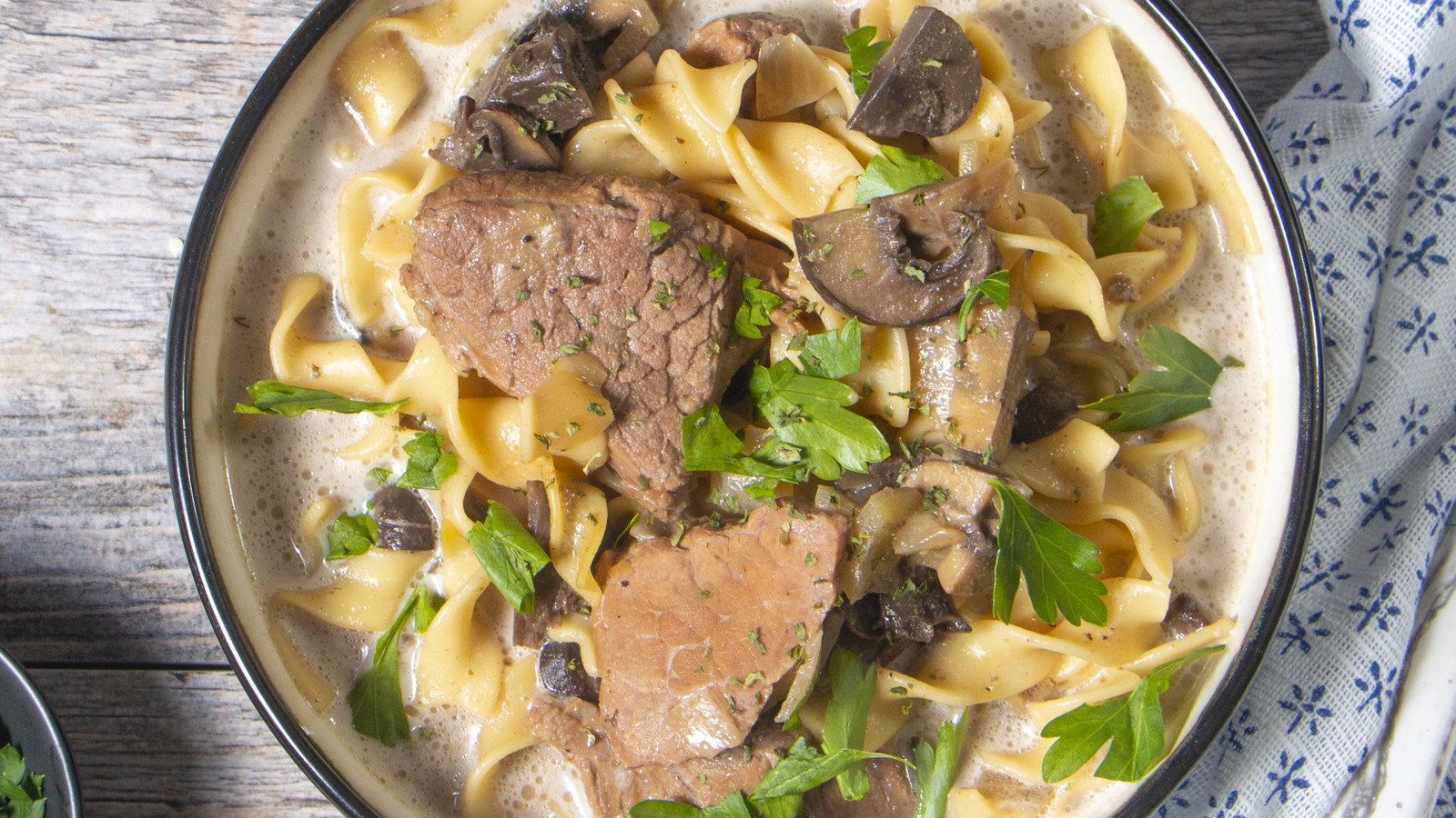 Image of Slow Cooker Beef Stroganoff Soup