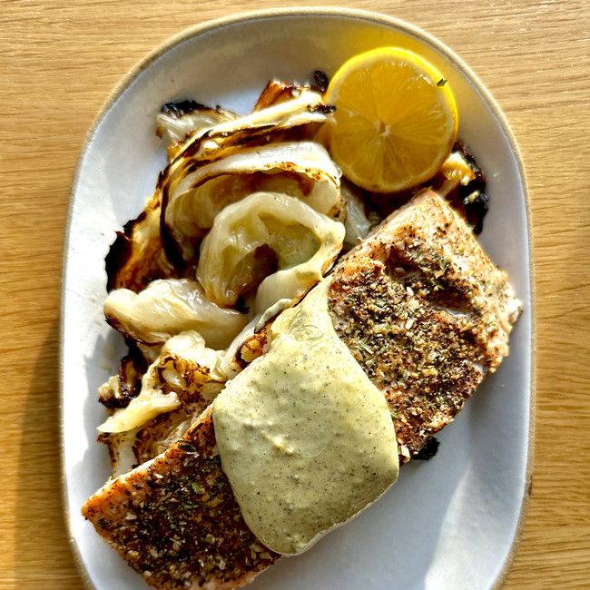 Image of Bernise Roasted Salmon with Béarnaise Sauce