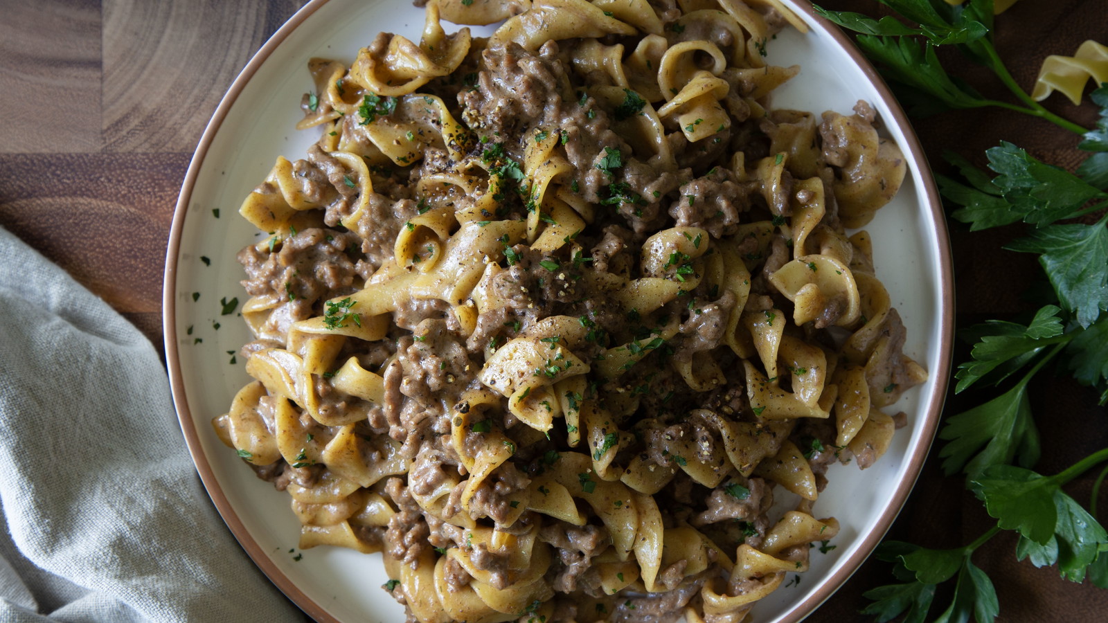 Image of Ground Beef Stroganoff Skillet Meal