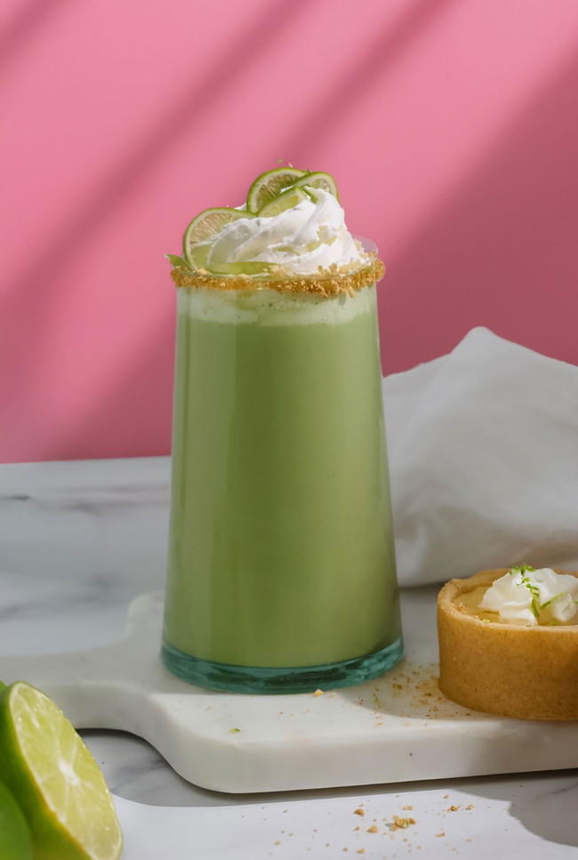 Image of 🥧✨ Key Lime Pie Matcha Latte 🍵🍋