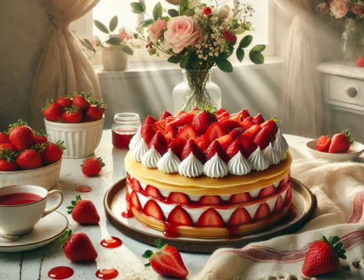 Image of Strawberry Crepe Cake