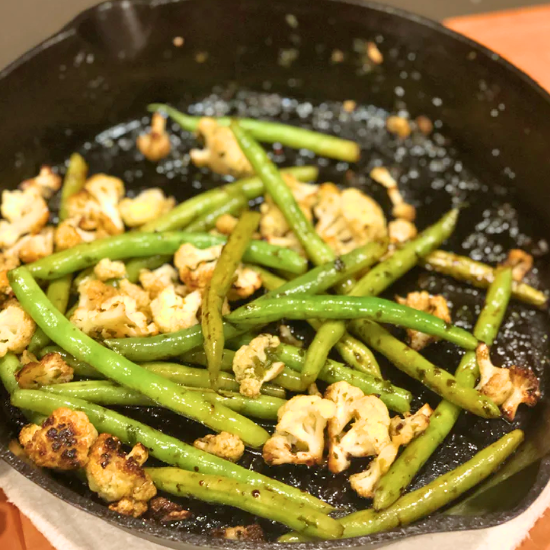 Image of Stir Fried Cauliflower and Green Beans