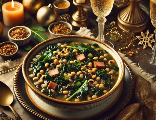 Image of Blackeyed Pea Soup with Collard Greens