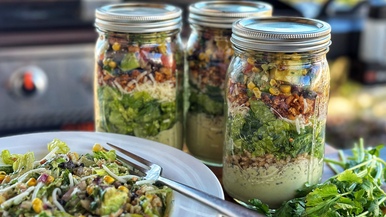 Image of Chipotle Tofu Salad in a Jar