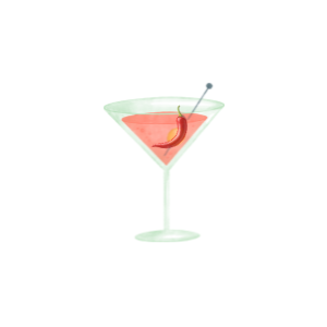 Flaming Chili Mango Martini 