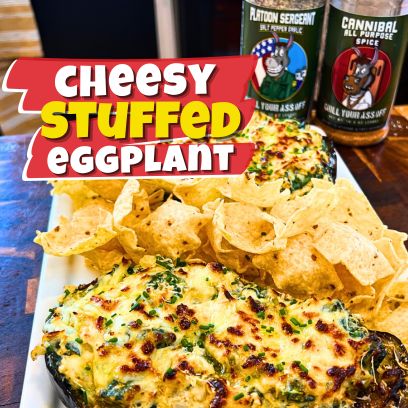 Image of Cheesy Stuffed Eggplant