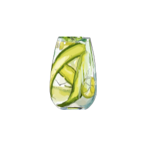 Image of Lime-Chili Cucumber Gin and Tonic